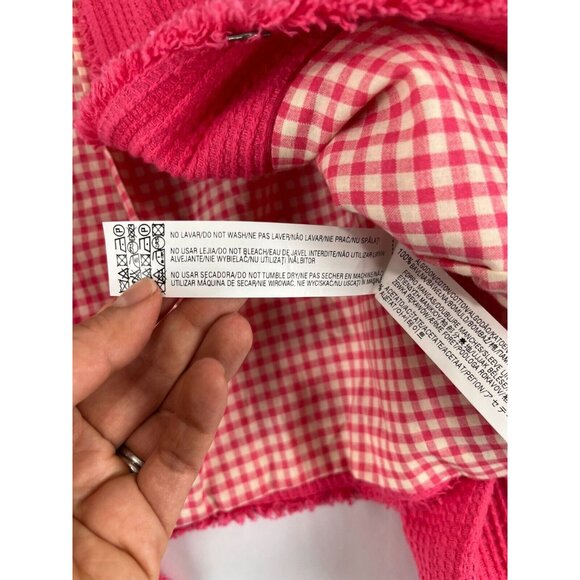 Zara Basic Barbie-Pink Waffle-Knit-Style Cotton Women's Blazer - Picture 5 of 13